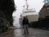 Norwegia, MV Basen. Spacer w deszczu.
